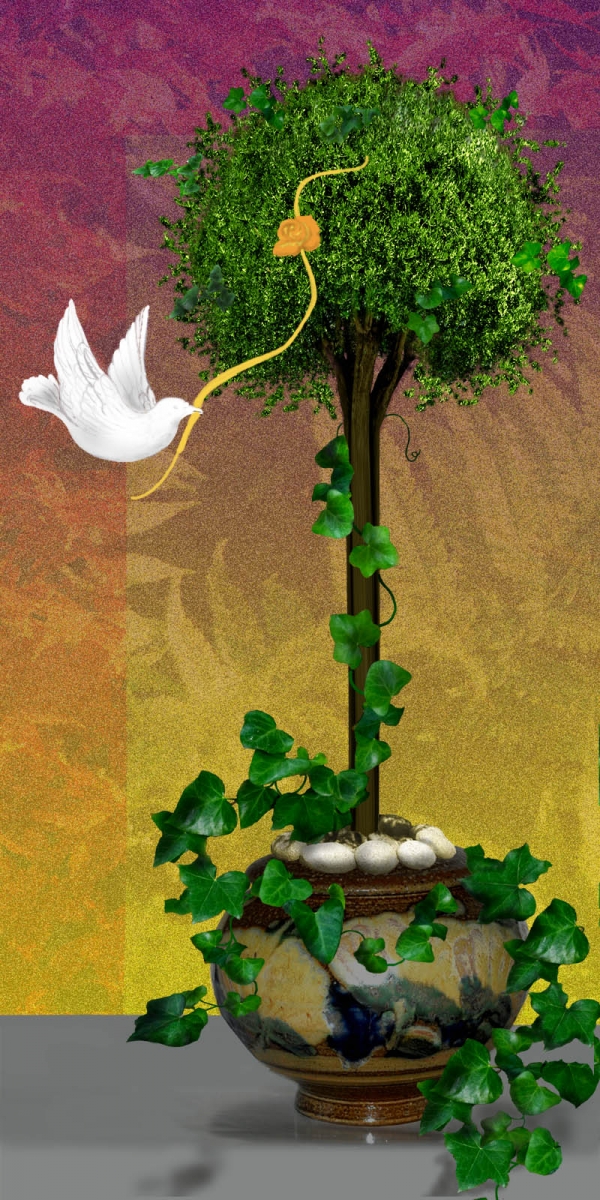 Creation of Adorning the Topiary: Step 14